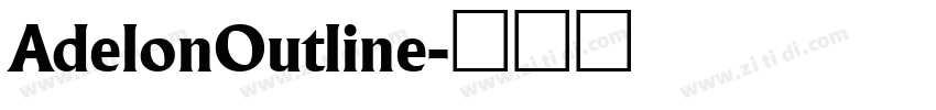 AdelonOutline字体转换