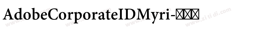 AdobeCorporateIDMyri字体转换