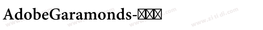 AdobeGaramonds字体转换