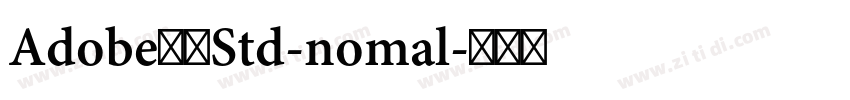 Adobe黑体Std-nomal字体转换