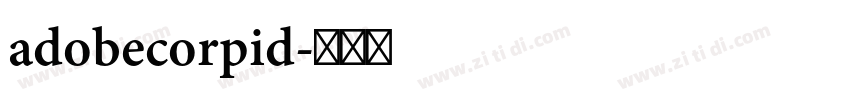 adobecorpid字体转换