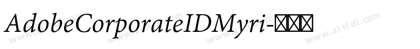AdobeCorporateIDMyri字体转换