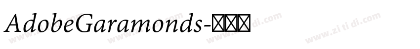 AdobeGaramonds字体转换