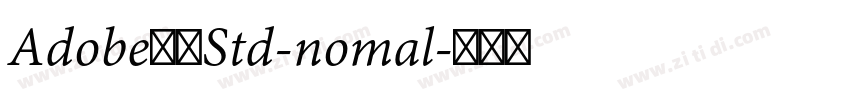 Adobe黑体Std-nomal字体转换