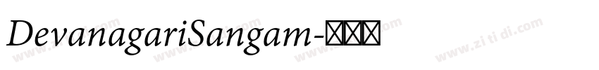 DevanagariSangam字体转换 DevanagariSangam字体转换