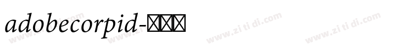adobecorpid字体转换