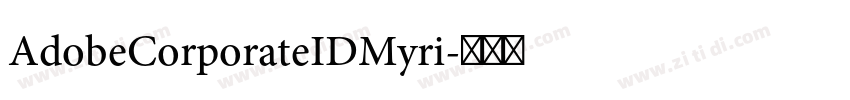 AdobeCorporateIDMyri字体转换