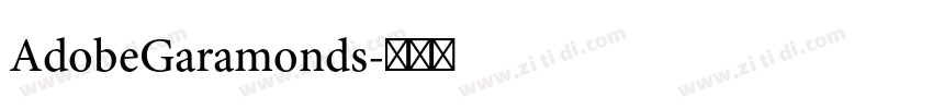 AdobeGaramonds字体转换