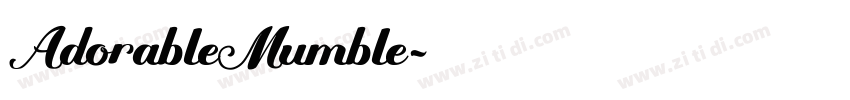 AdorableMumble字体转换