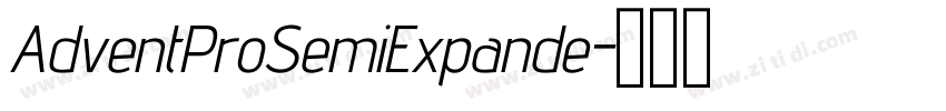 AdventProSemiExpande字体转换