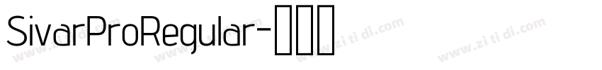 SivarProRegular字体转换