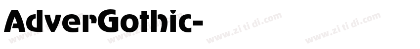 AdverGothic字体转换