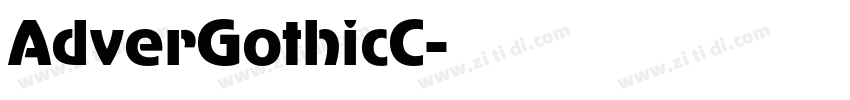 AdverGothicC字体转换 AdverGothicC字体转换