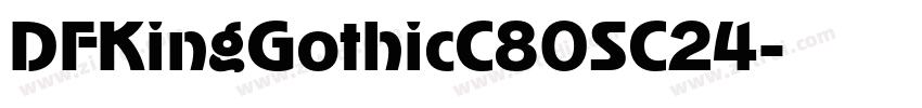 DFKingGothicC80SC24字体转换