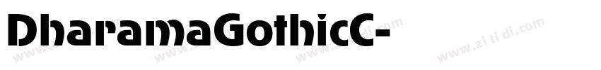 DharamaGothicC字体转换