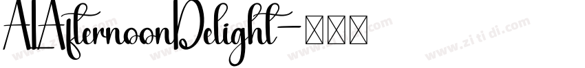 ALAfternoonDelight字体转换