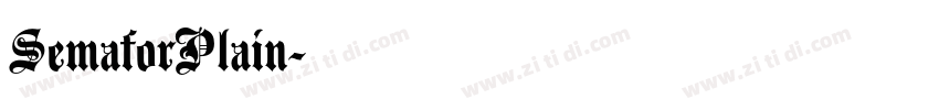 SemaforPlain字体转换