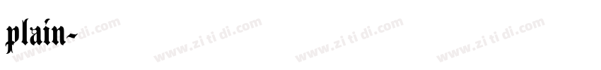 plain字体转换