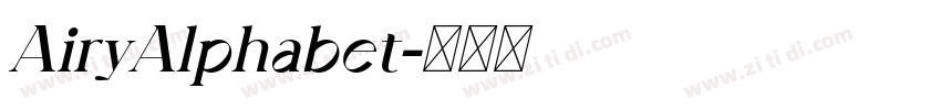 AiryAlphabet字体转换