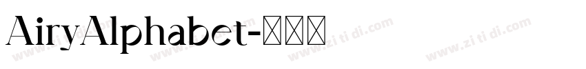AiryAlphabet字体转换