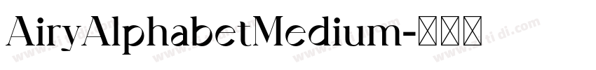 AiryAlphabetMedium字体转换