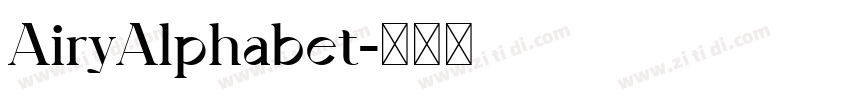 AiryAlphabet字体转换