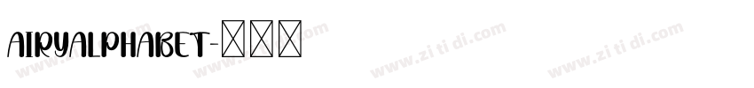 AiryAlphabet字体转换