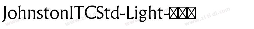 JohnstonITCStd-Light字体转换