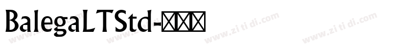 BalegaLTStd字体转换