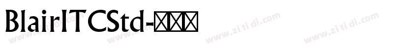 BlairITCStd字体转换