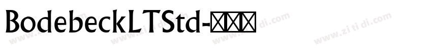 BodebeckLTStd字体转换