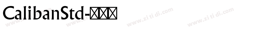 CalibanStd字体转换