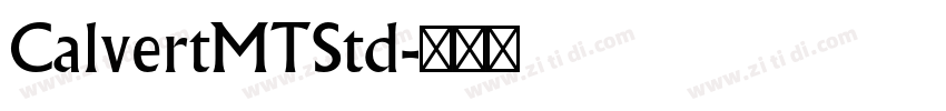 CalvertMTStd字体转换
