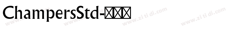 ChampersStd字体转换