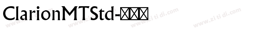 ClarionMTStd字体转换