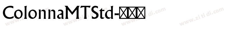 ColonnaMTStd字体转换