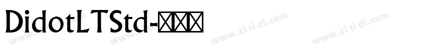 DidotLTStd字体转换