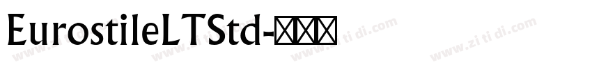EurostileLTStd字体转换