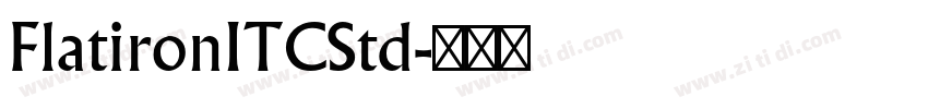FlatironITCStd字体转换