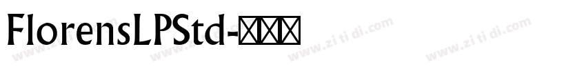 FlorensLPStd字体转换