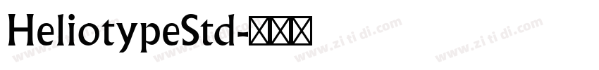 HeliotypeStd字体转换