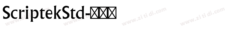 ScriptekStd字体转换