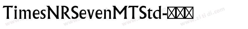 TimesNRSevenMTStd字体转换