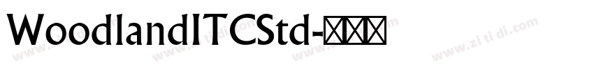 WoodlandITCStd字体转换