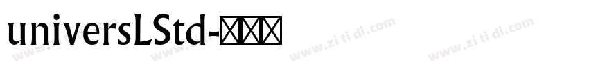 universLStd字体转换