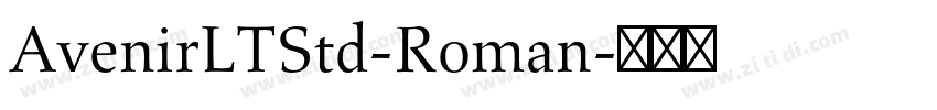 AvenirLTStd-Roman字体转换