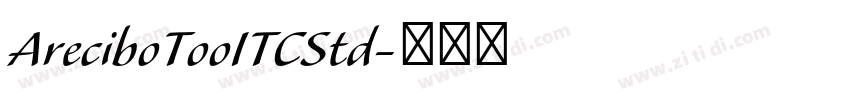 AreciboTooITCStd字体转换