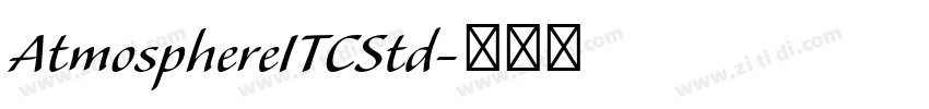 AtmosphereITCStd字体转换