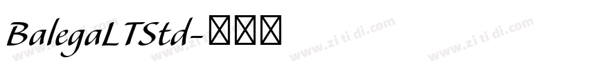 BalegaLTStd字体转换