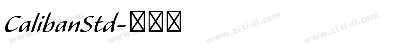 CalibanStd字体转换
